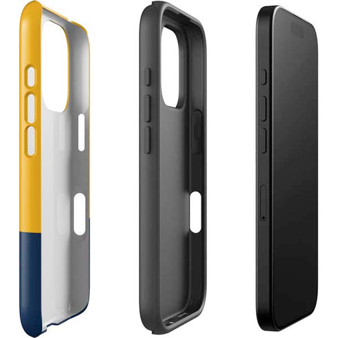 West Virginia University WV Yello split iPhone 16 Pro Impact Case