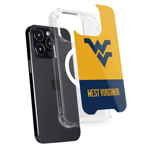 West Virginia University WV Yello split iPhone 16 Pro MagSafe Case