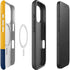 West Virginia University WV Yello split iPhone 16 Pro Magsafe Impact Case