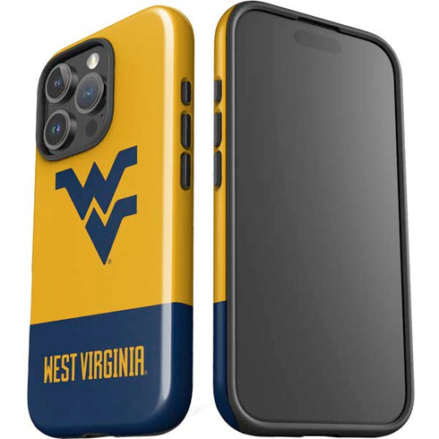 West Virginia University WV Yello split iPhone 16 Pro Max Impact Case