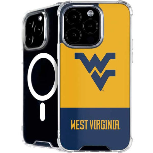 West Virginia University WV Yello split iPhone Cases