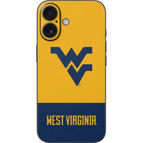 West Virginia University WV Yello split iPhone 16 Skin