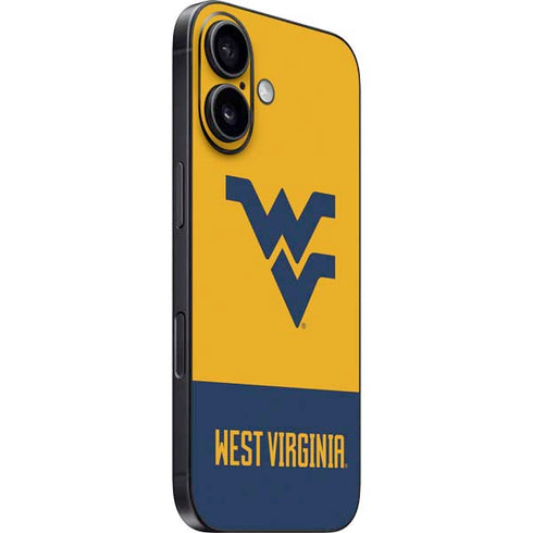 West Virginia University WV Yello split iPhone 16 Skin