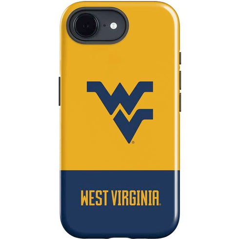 West Virginia University WV Yello split iPhone 16e Impact Case