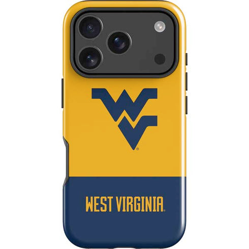 West Virginia University WV Yello split iPhone 18 Pro Impact Case