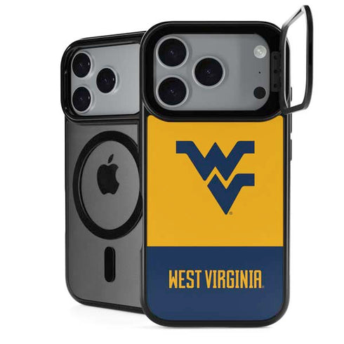 West Virginia University WV Yello split iPhone 18 Pro Kickstand Case
