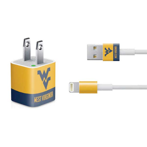 West Virginia University WV Yello split iPhone Charger (5W USB) Skin