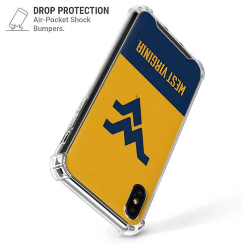 West Virginia University WV Yello split iPhone X/XS Clear Case