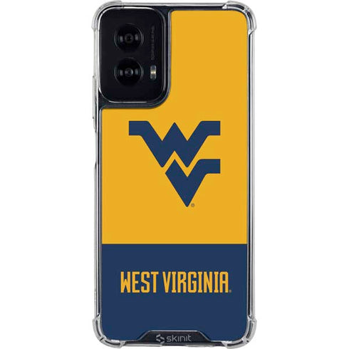 West Virginia University WV Yello split Moto G Power 5G (2024) Clear Case