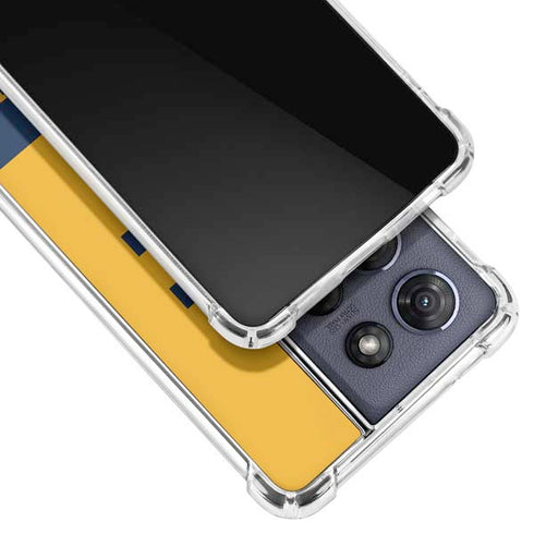 West Virginia University WV Yello split Moto G Stylus 5G (2025) Clear Case