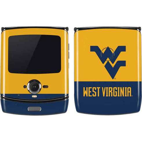 West Virginia University WV Yello split Motorola RAZR Skin