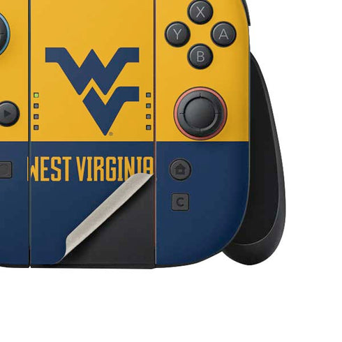 West Virginia University WV Yello split Nintendo Switch 2 (2025) Joy-Con Controller Skin