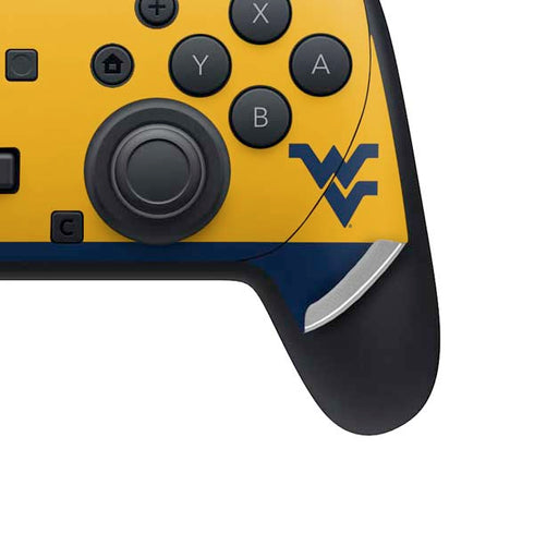 West Virginia University WV Yello split Nintendo Switch 2 (2025) Pro Controller Skin