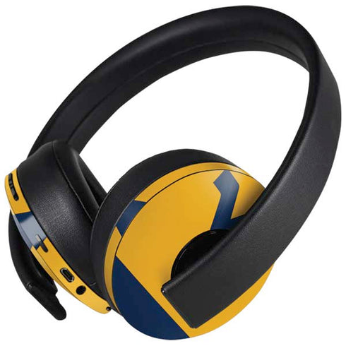 West Virginia University WV Yello split PlayStation 4 Gold Wireless Headset Skin