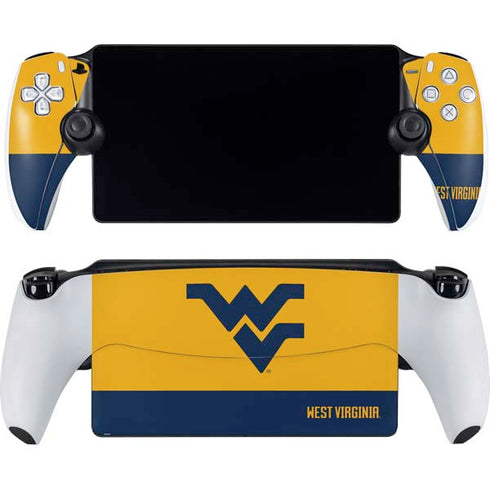 West Virginia University WV Yello split PlayStation Portal Remote Player Skin