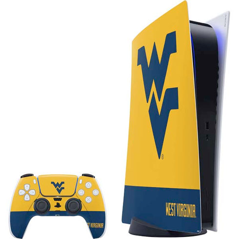 West Virginia University WV Yello split PlayStation PS5 Skins