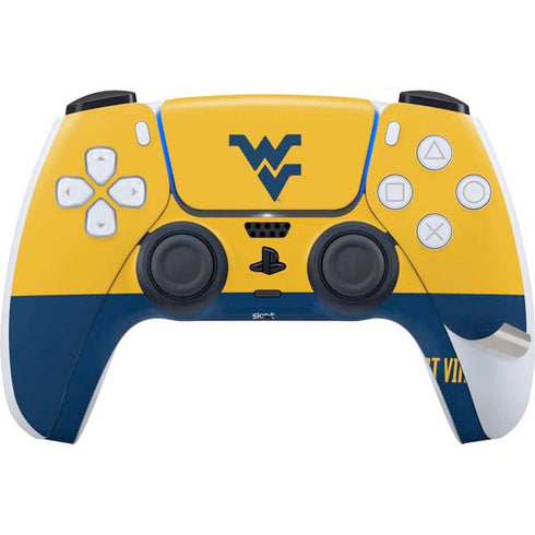 West Virginia University WV Yello split PS5 Pro Disk Bundle Skin