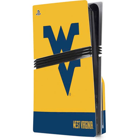 West Virginia University WV Yello split PlayStation PS5 Skins