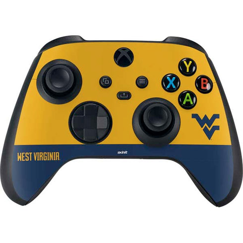 West Virginia University WV Yello split Xbox Series X Bundle Skin