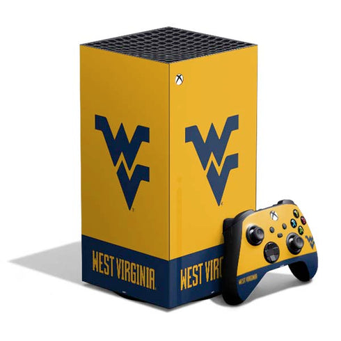 West Virginia University WV Yello split XBox Series X Digital Edition Bundle Skin