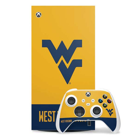 West Virginia University WV Yello split Xbox Series X Skins