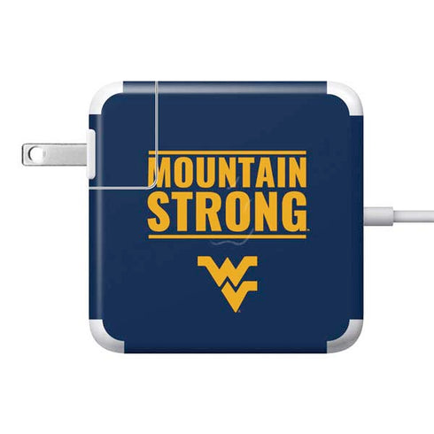 West Virginia University Yellow 85W Power Adapter (15 and 17 inch MacBook Pro Charger) Skin