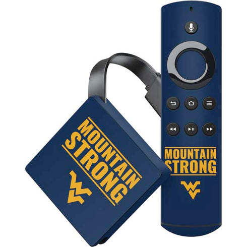 West Virginia University Yellow Amazon Fire TV Skin