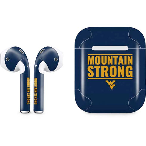 West Virginia University Yellow Apple AirPods Skin