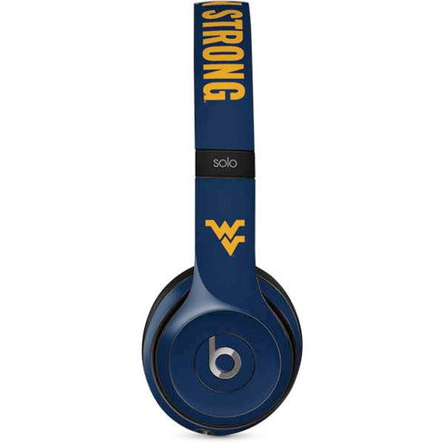 West Virginia University Yellow Beats Solo 2 Wired Skin