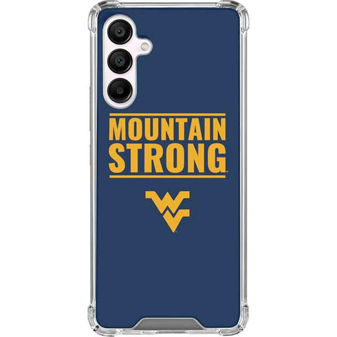 West Virginia University Yellow Galaxy A16 5G Clear Case