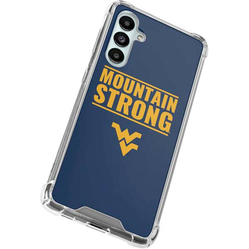 West Virginia University Yellow Galaxy A16 5G Clear Case