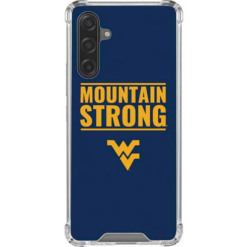 West Virginia University Yellow Galaxy A17 Clear Case