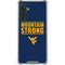West Virginia University Yellow Galaxy A17 Clear Case
