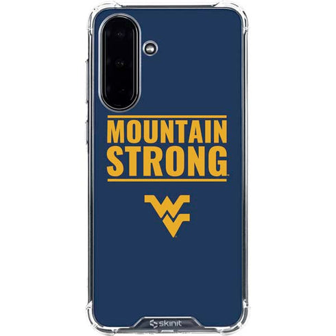 West Virginia University Yellow Galaxy A36 5G Clear Case