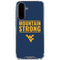 West Virginia University Yellow Galaxy A36 5G Clear Case