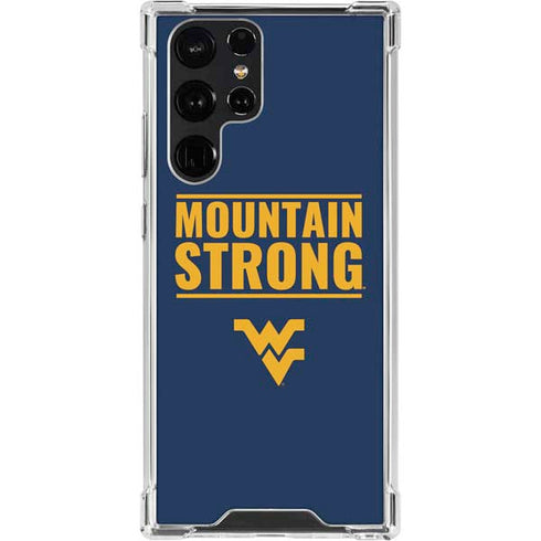 West Virginia University Yellow Galaxy S23 Ultra Clear Case