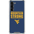 West Virginia University Yellow Galaxy S24 FE Clear Case