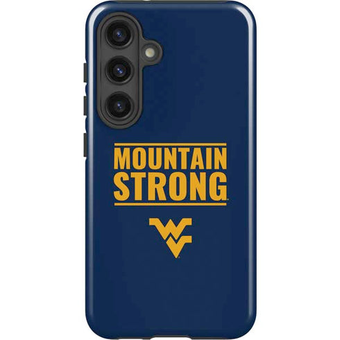 West Virginia University Yellow Galaxy S25 Impact Case