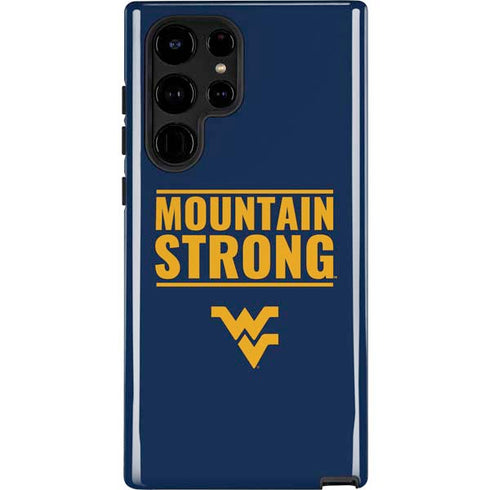 West Virginia University Yellow Galaxy S25 Ultra Impact Case