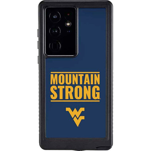 West Virginia University Yellow Galaxy S24 Ultra Waterproof Case