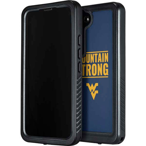 West Virginia University Yellow Galaxy S24 Waterproof Case