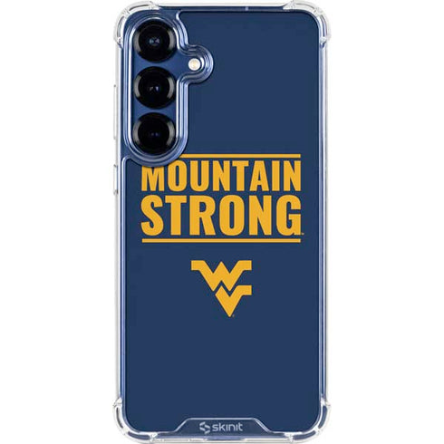 West Virginia University Yellow Galaxy S25 Plus Clear Case
