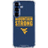West Virginia University Yellow Galaxy S25 Plus Clear Case