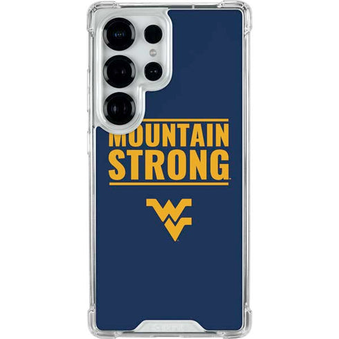 West Virginia University Yellow Galaxy S25 Ultra Clear Case