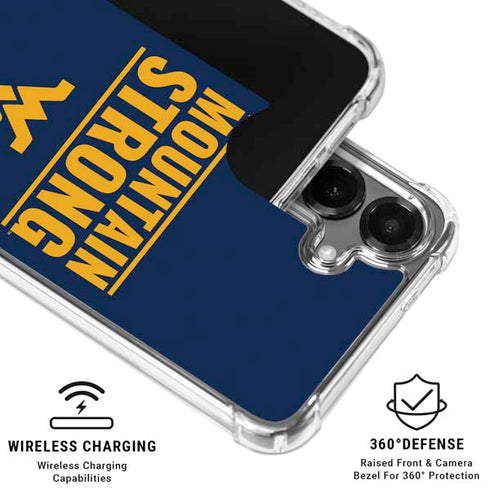 West Virginia University Yellow Galaxy S26 Plus Clear Case