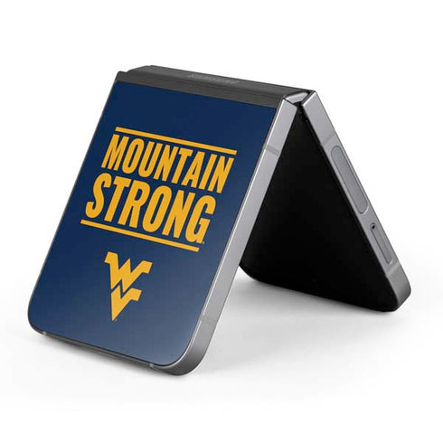 West Virginia University Yellow Galaxy Z Flip6 Skin