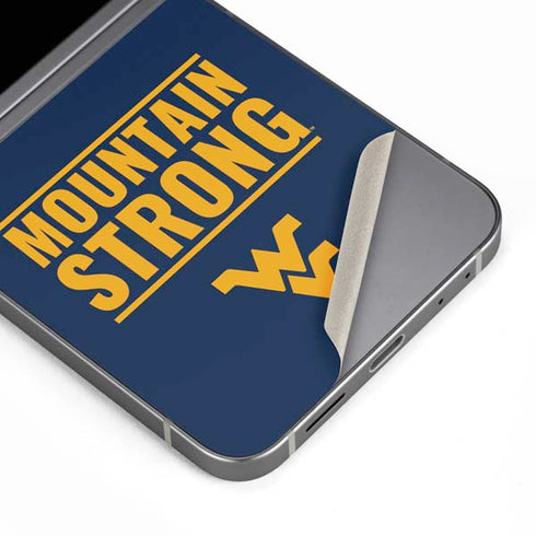 West Virginia University Yellow Galaxy Z Flip6 Skin