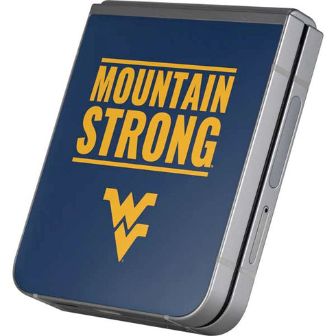 West Virginia University Yellow Galaxy Z Flip6 Skin