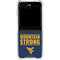 West Virginia University Yellow Galaxy Z Flip6 Clear Case