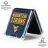 West Virginia University Yellow Galaxy Z Flip6 Clear Case